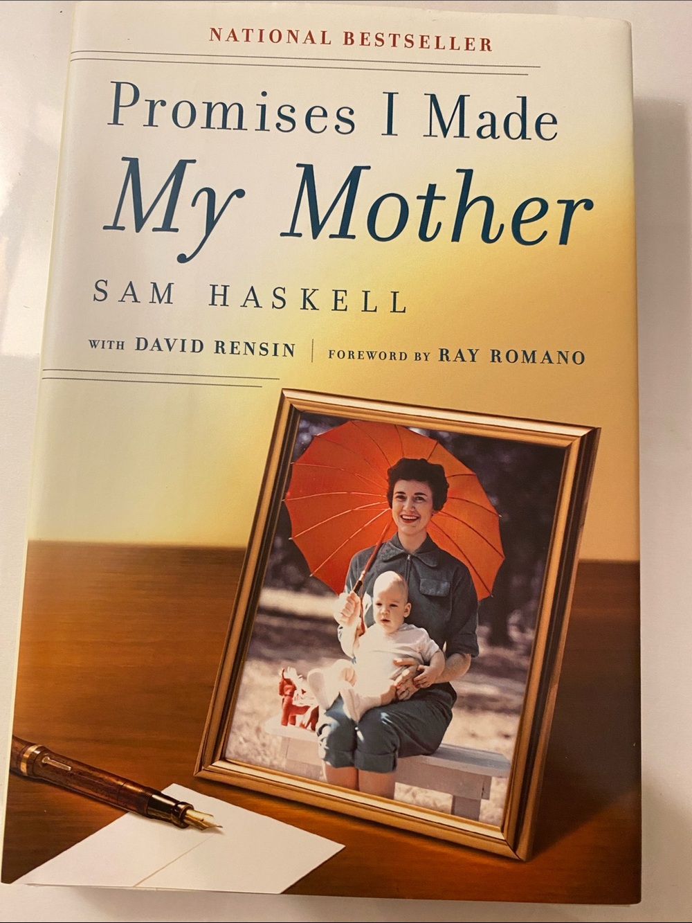 Signed 'Promises I Made My Mother' — Blue Ink Signature